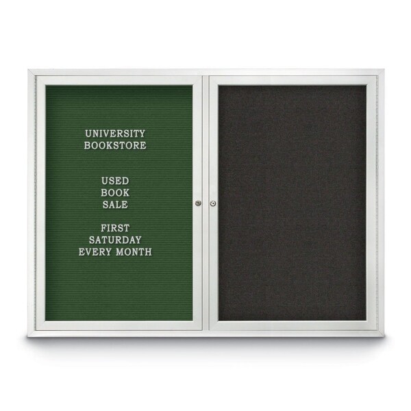 Corkboard, 72"x36", Cloud/Black